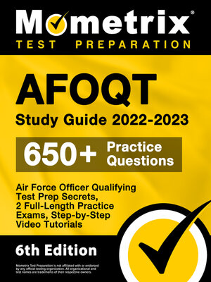 cover image of AFOQT Study Guide 2022-2023 - Air Force Officer Qualifying Test Prep Secrets, 2 Full-Length Practice Exams, Step-by-Step Video Tutorials